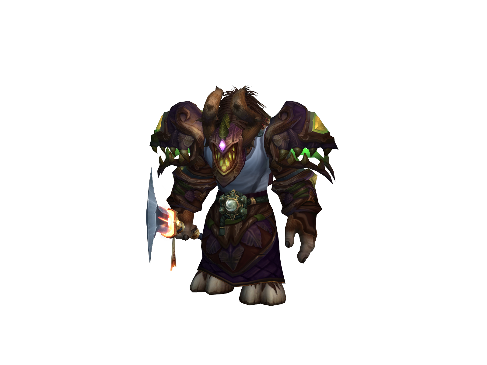 Powderin 3D character render