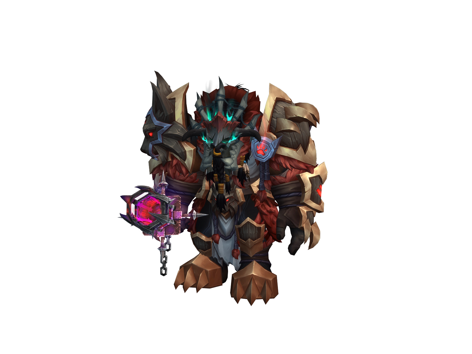 Strongmán 3D character render