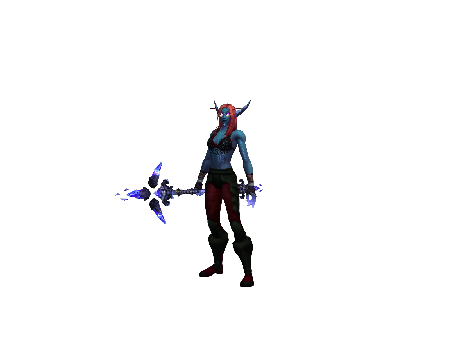 Rozalin 3D character render