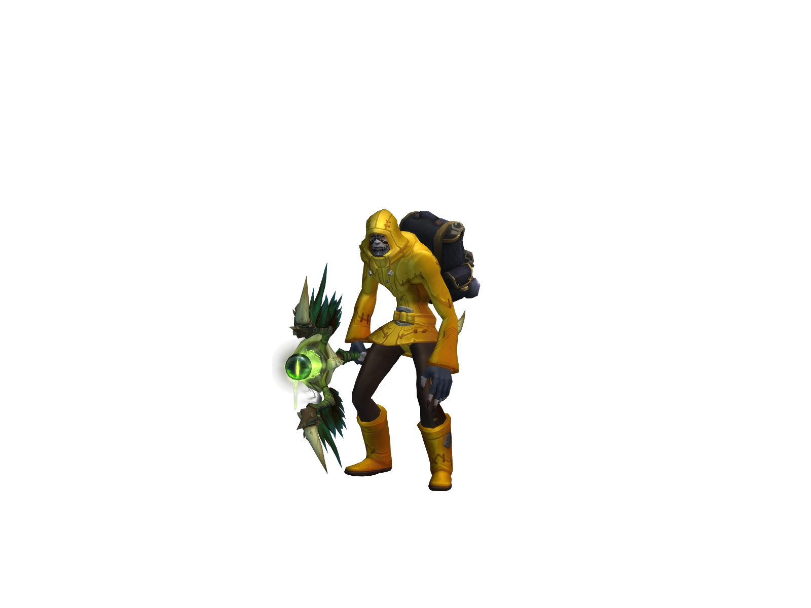 Aswemonk 3D character render