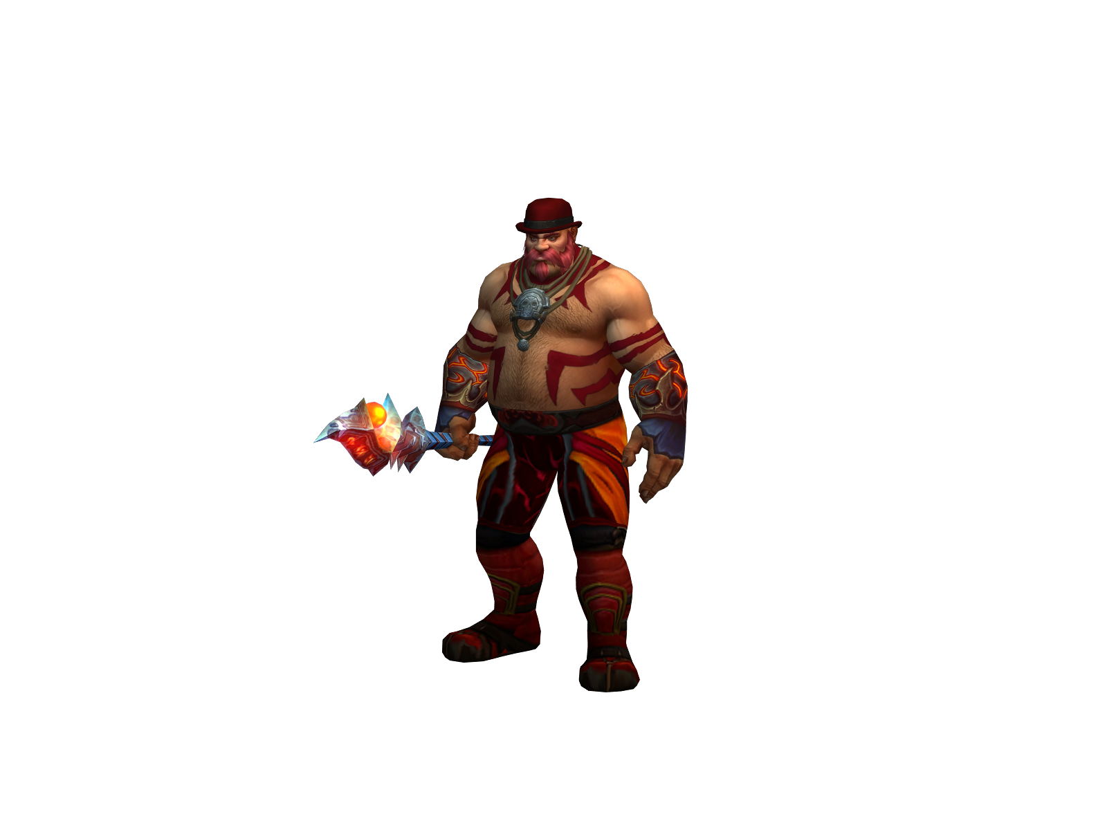 Ontvlambaar 3D character render