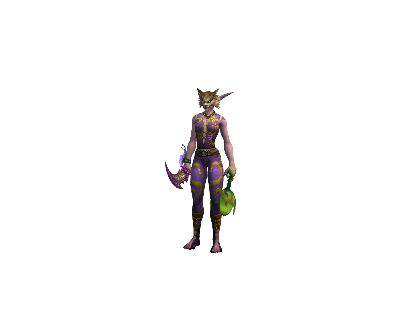 Floral 3D character render