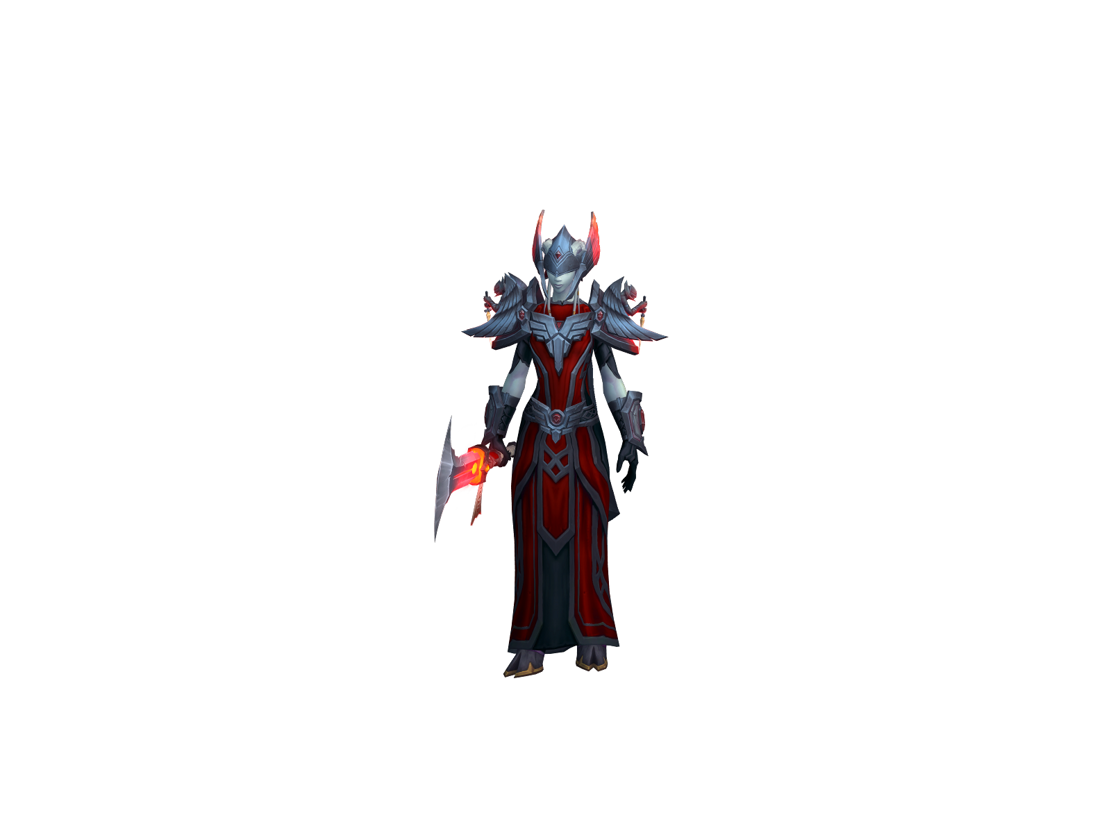 Mending 3D character render