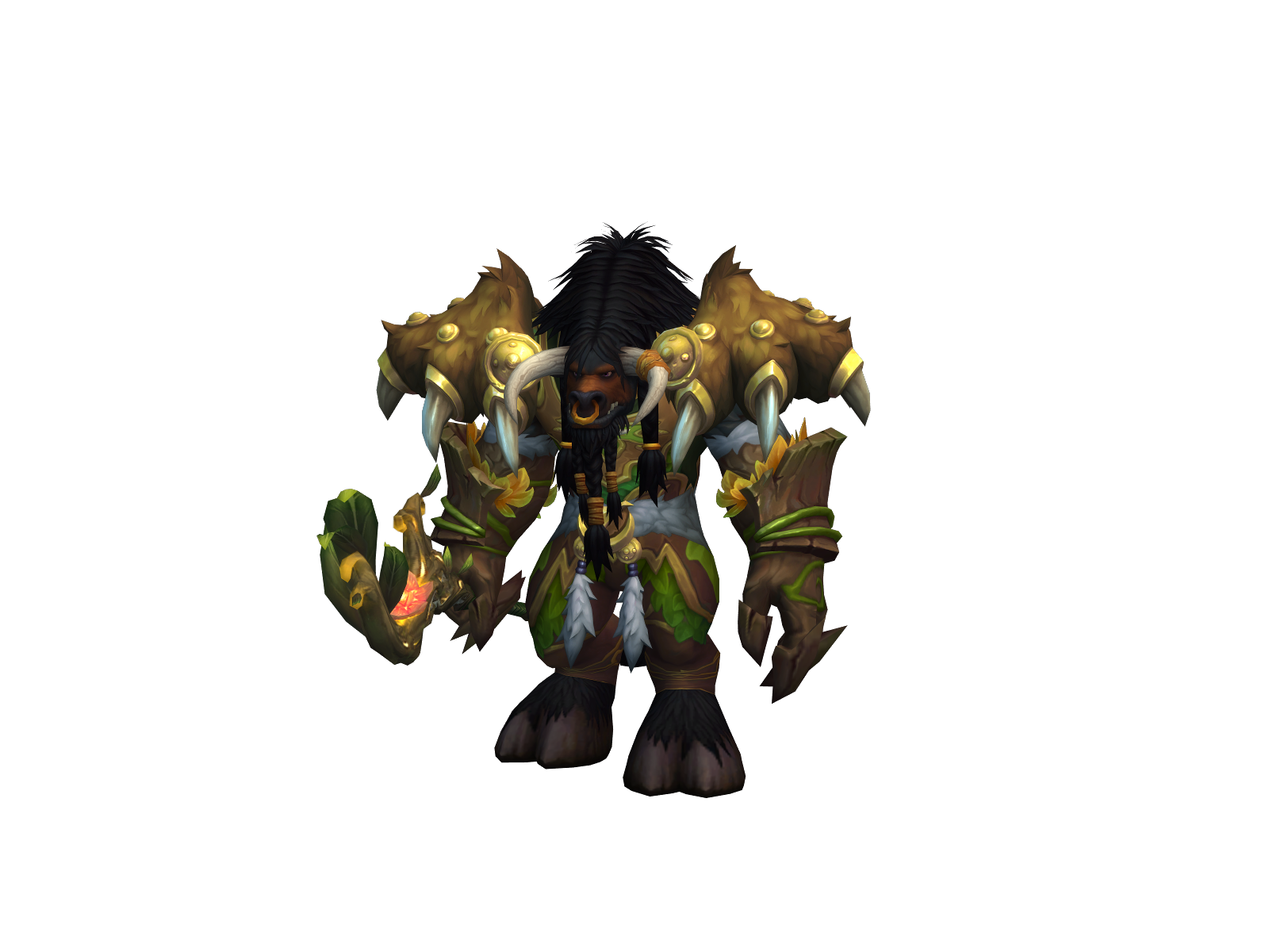 Mánbearpig 3D character render