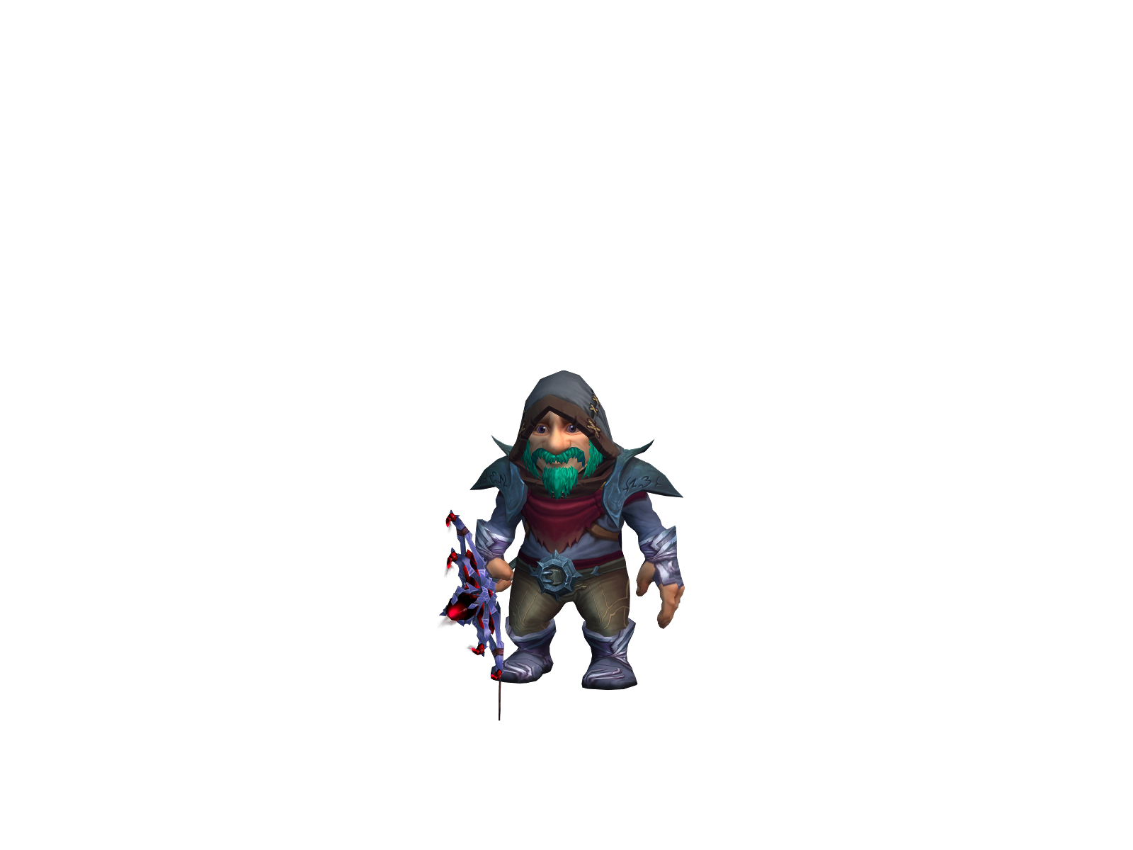 Sacher 3D character render