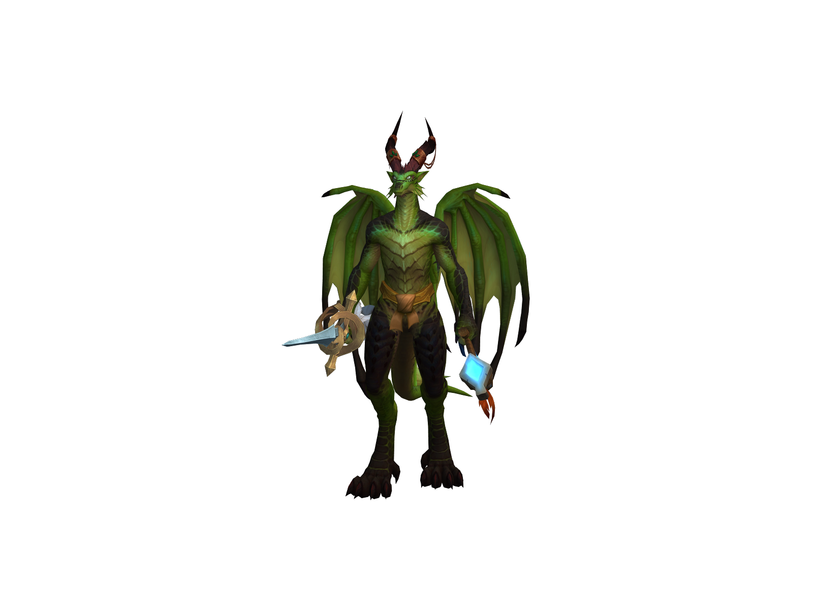 Uzipog 3D character render