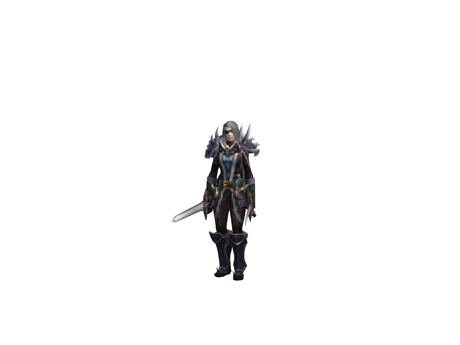 Noodlocks 3D character render