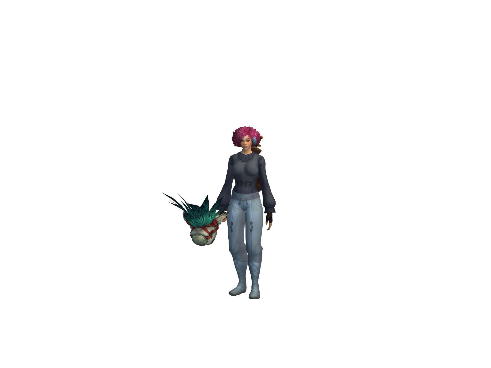 Qdemage 3D character render