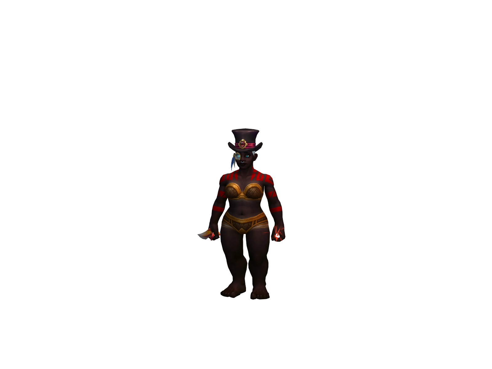 Mambaal 3D character render
