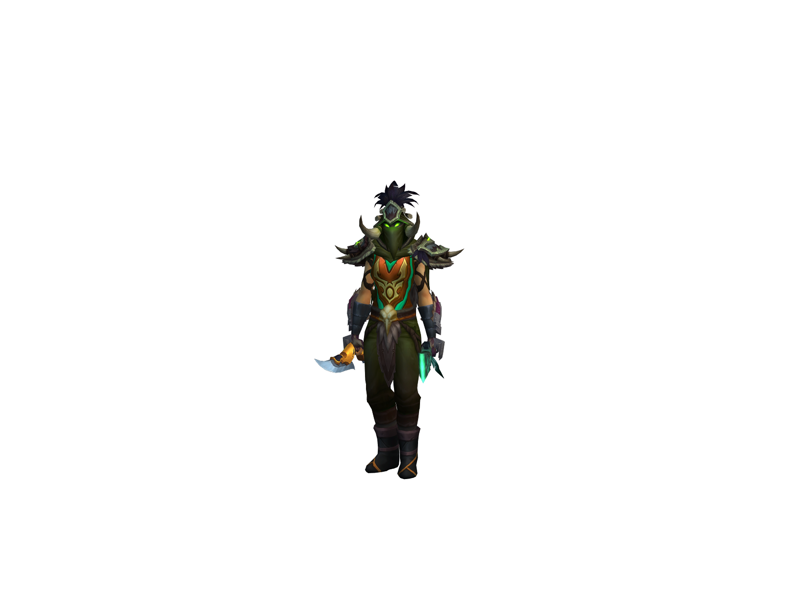 Warniing 3D character render
