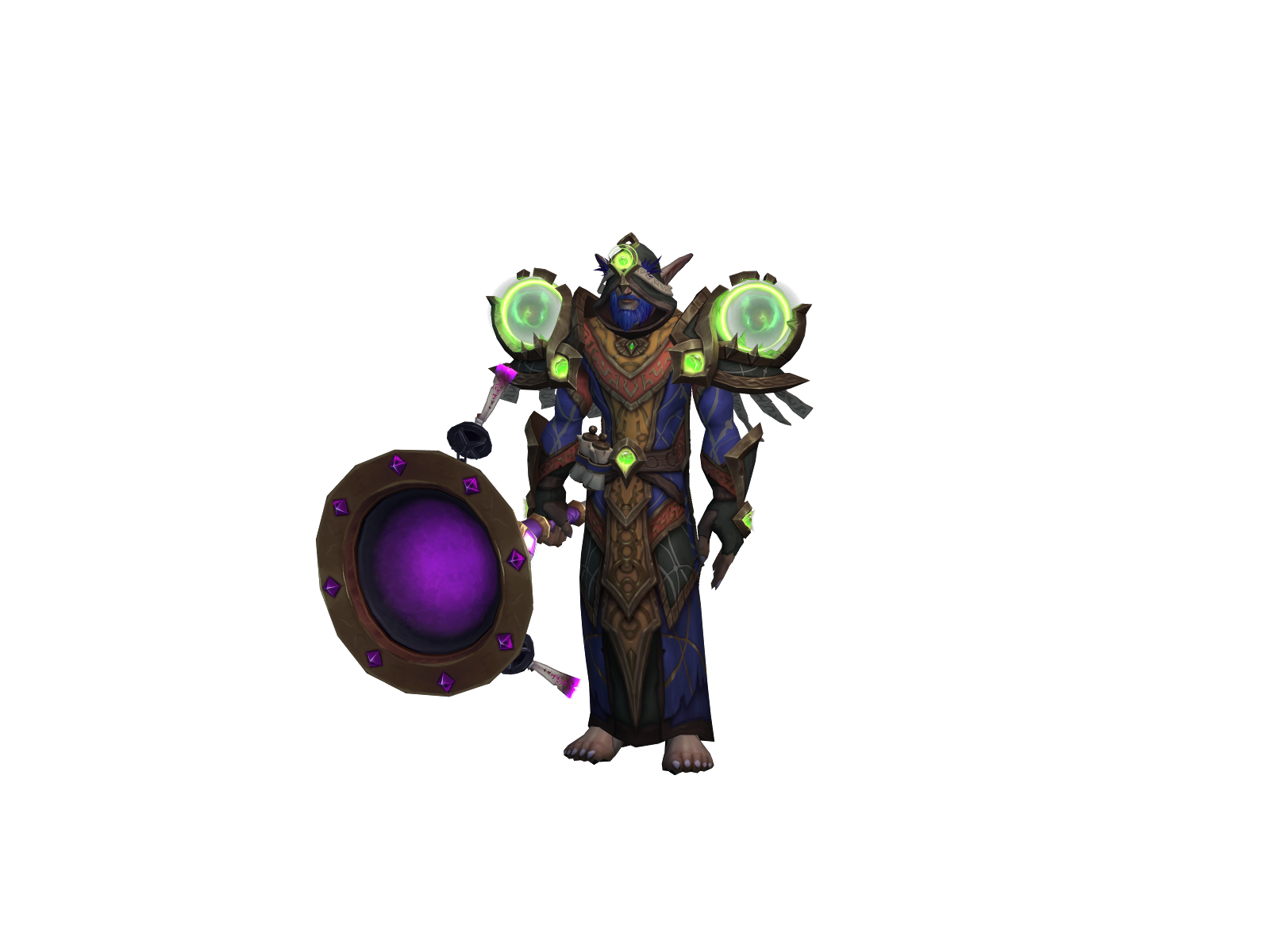 Hokagemage 3D character render