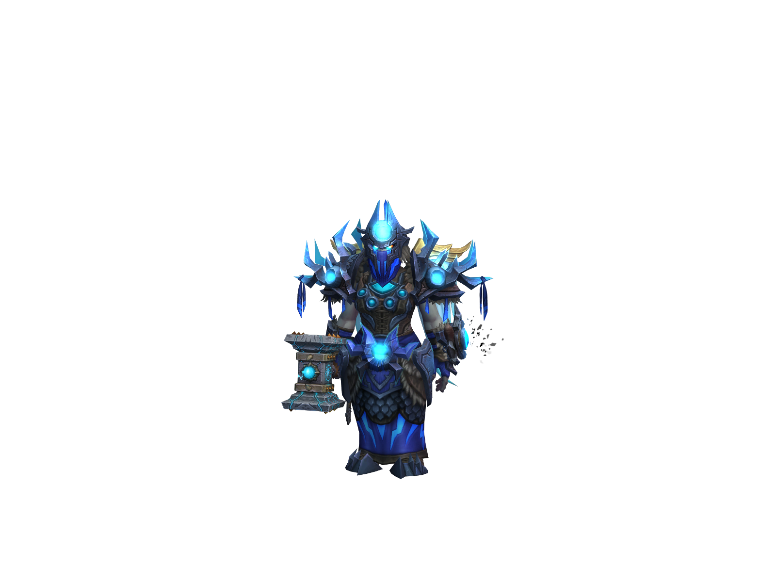 Electrisha 3D character render