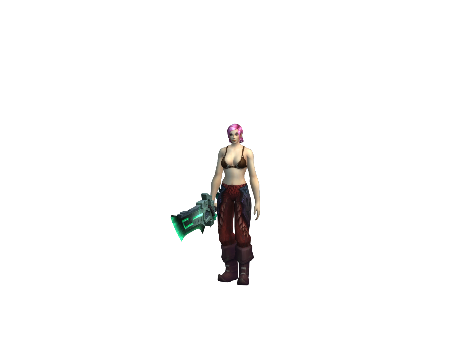 Delgane 3D character render