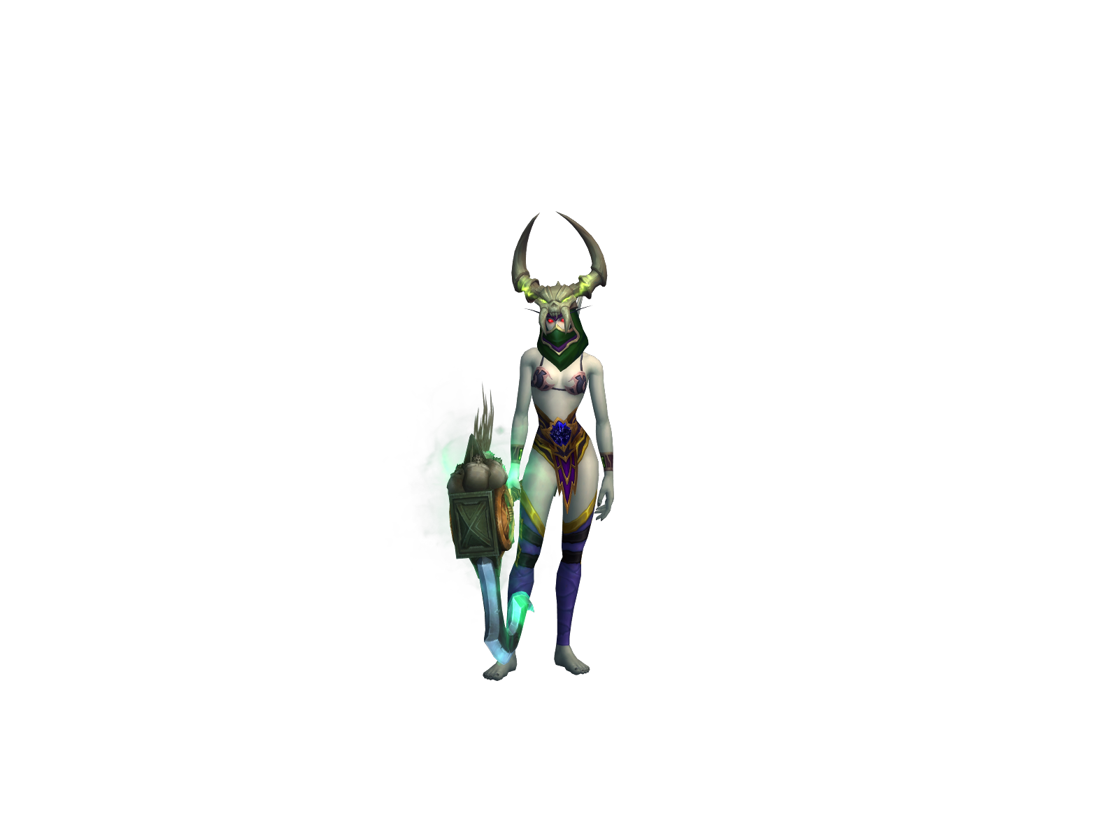 Chaosslut 3D character render