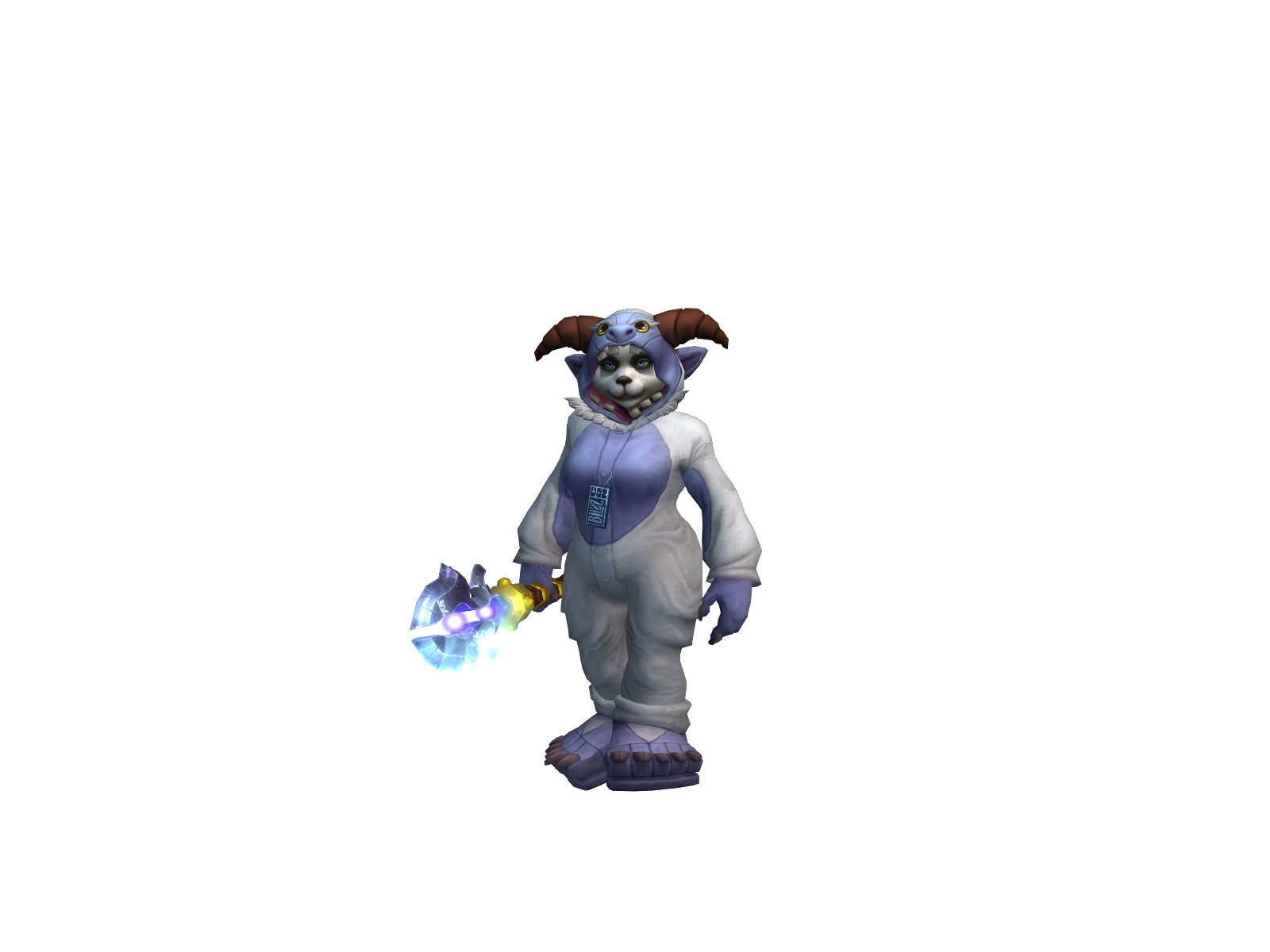 Fearmonk 3D character render