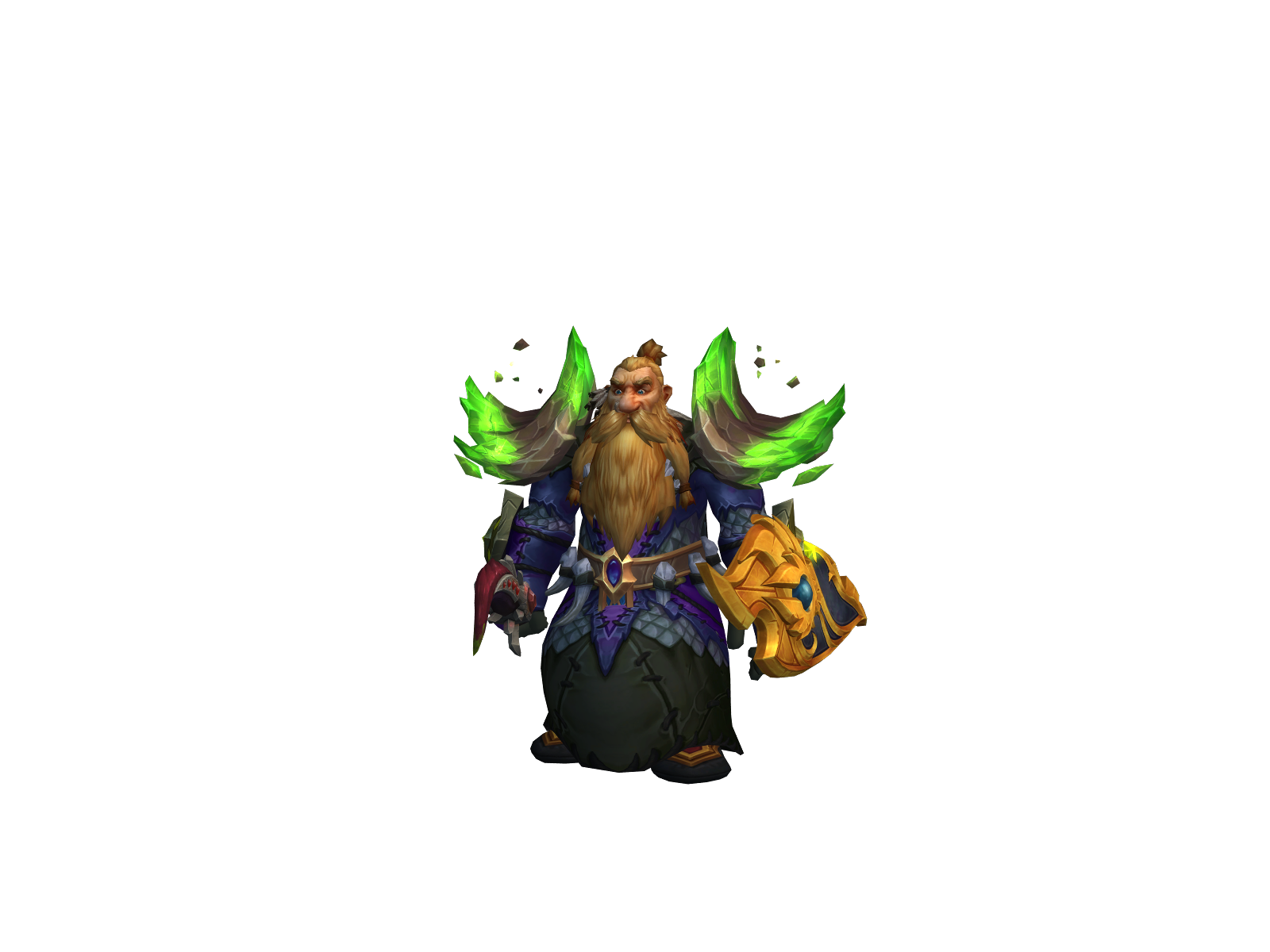 Adwarfshaman 3D character render
