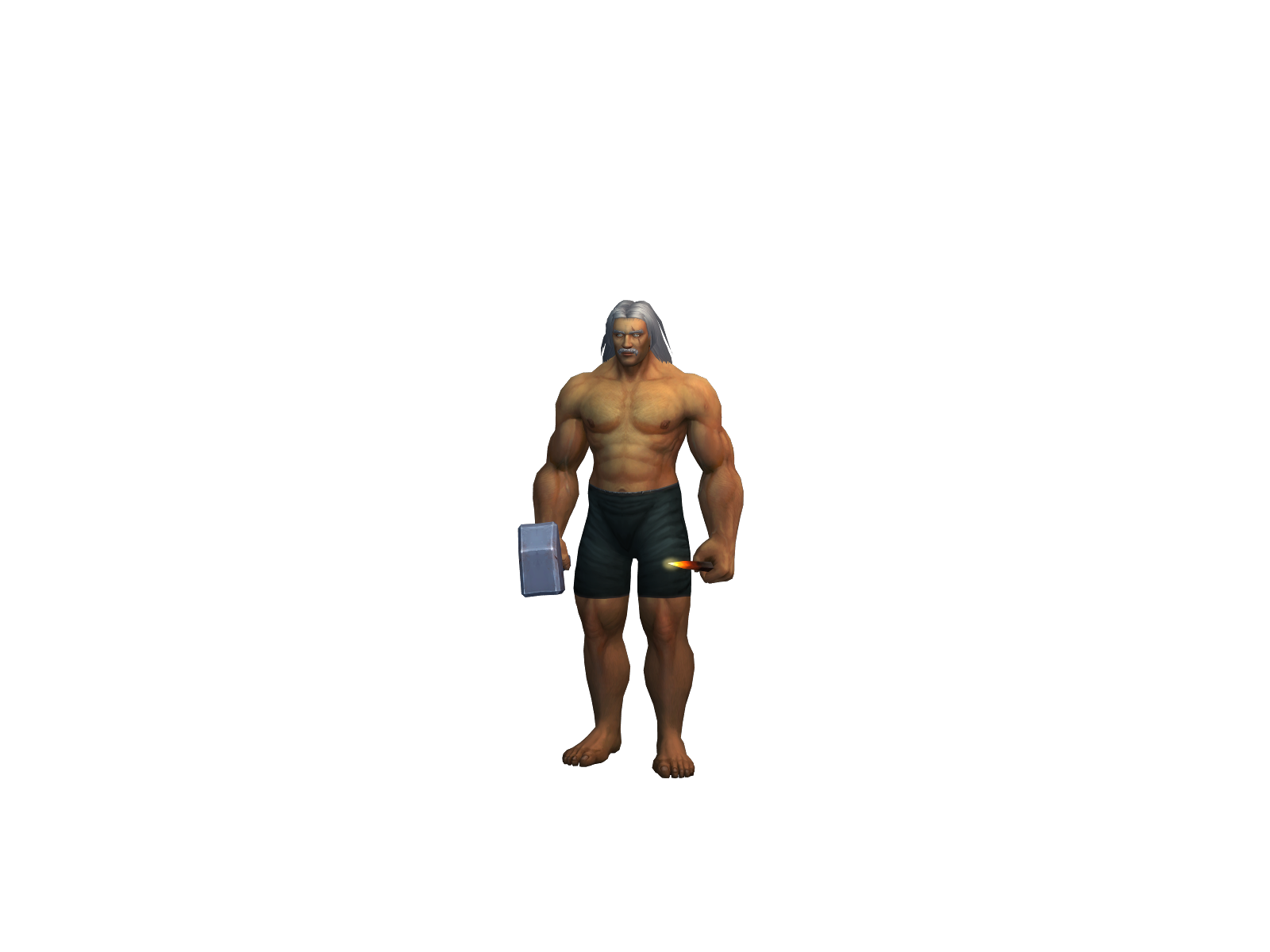 borup 3D character render