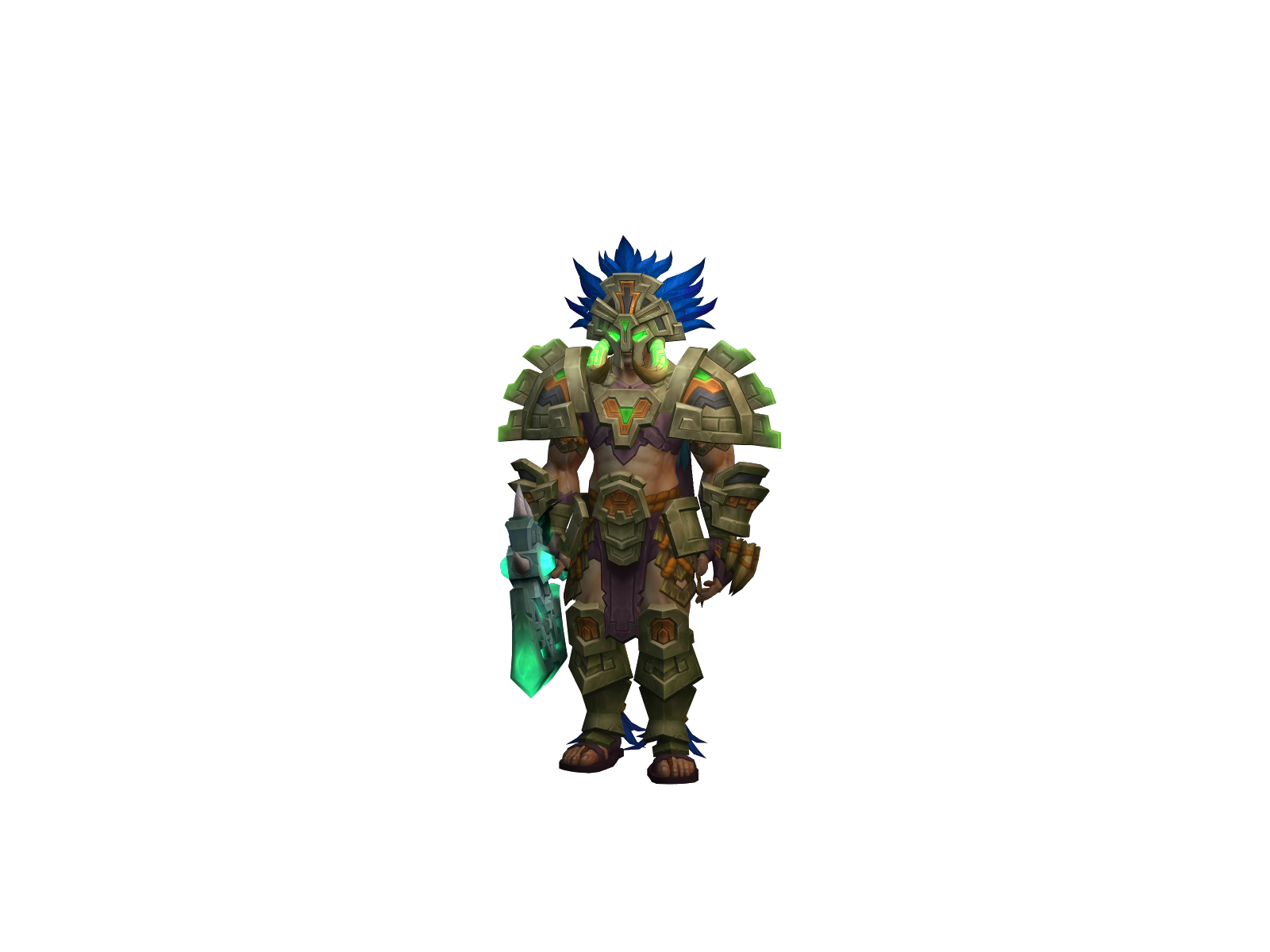 Heavycurls 3D character render