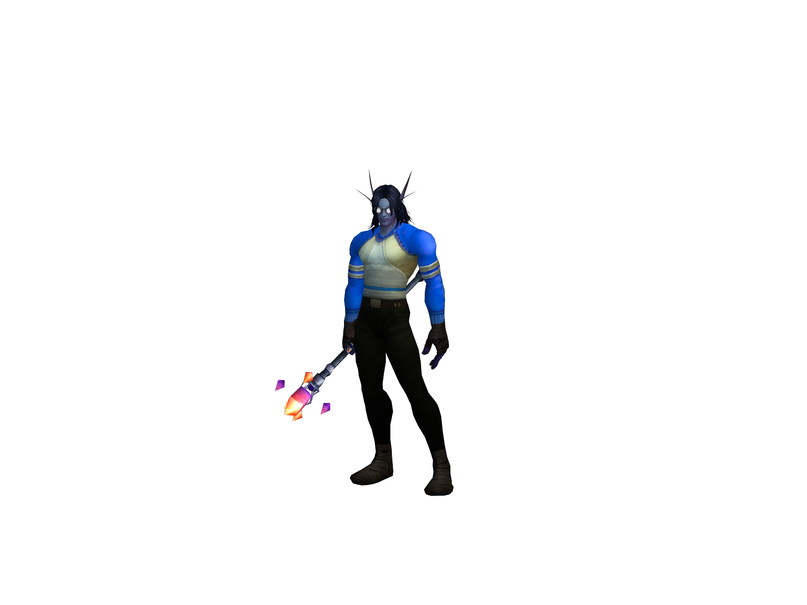 Drblack 3D character render