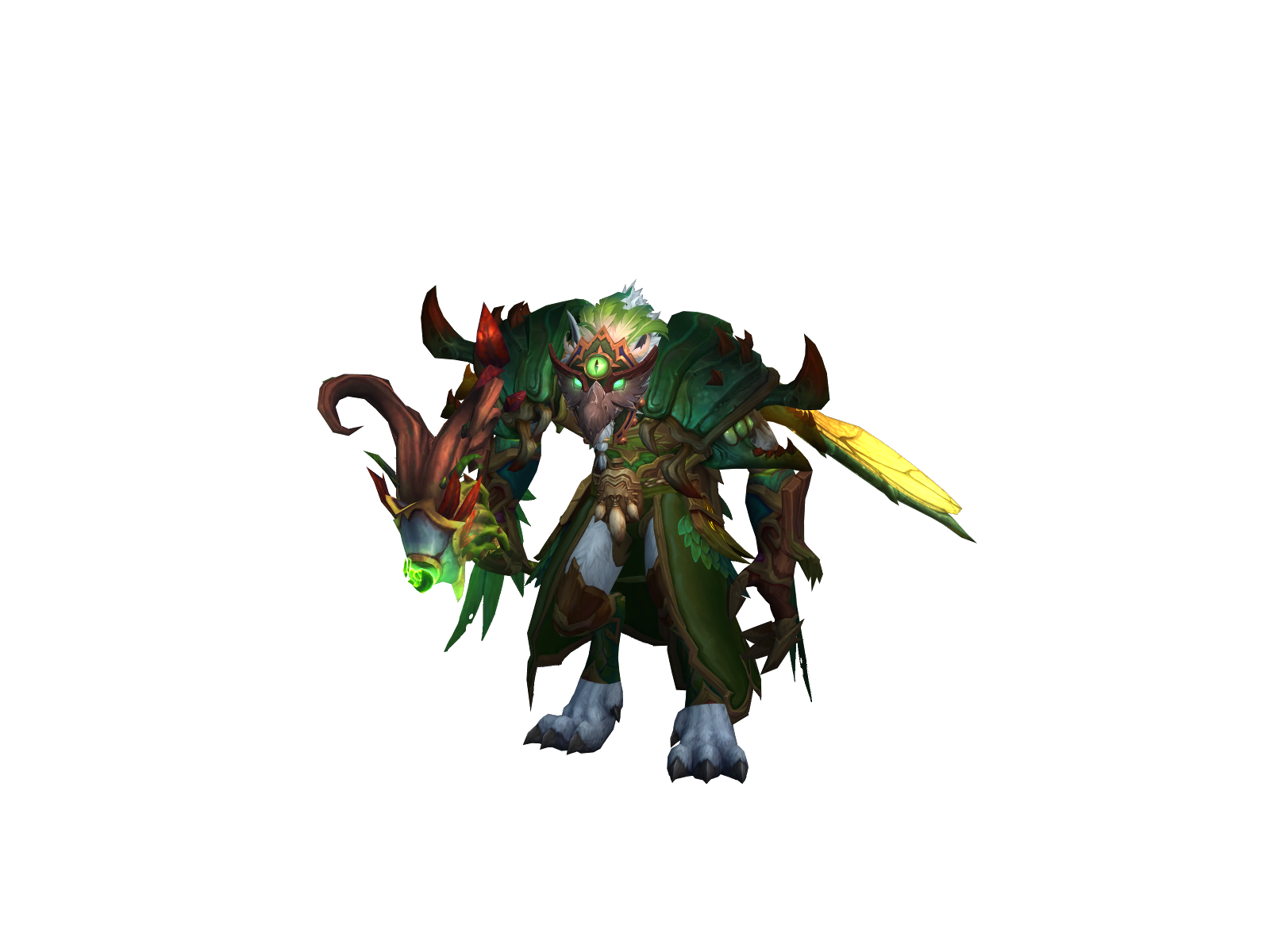 Raventhroat 3D character render