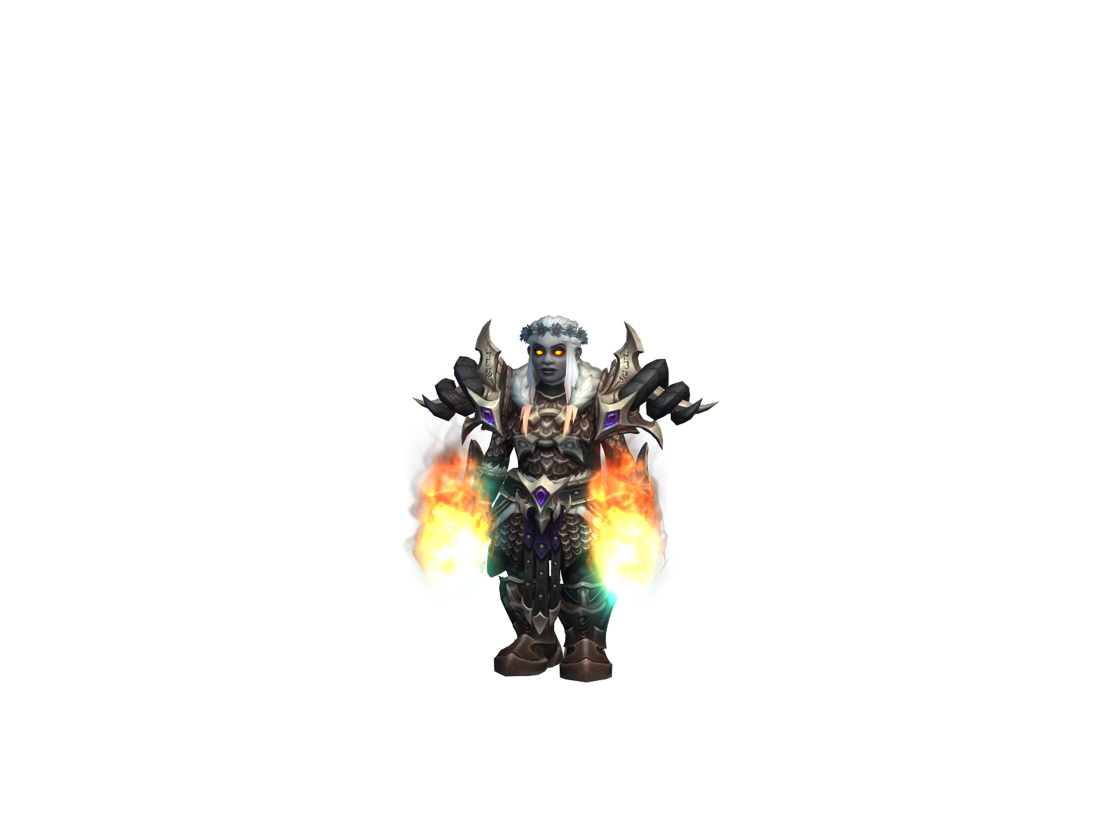 Mønøchrømé 3D character render