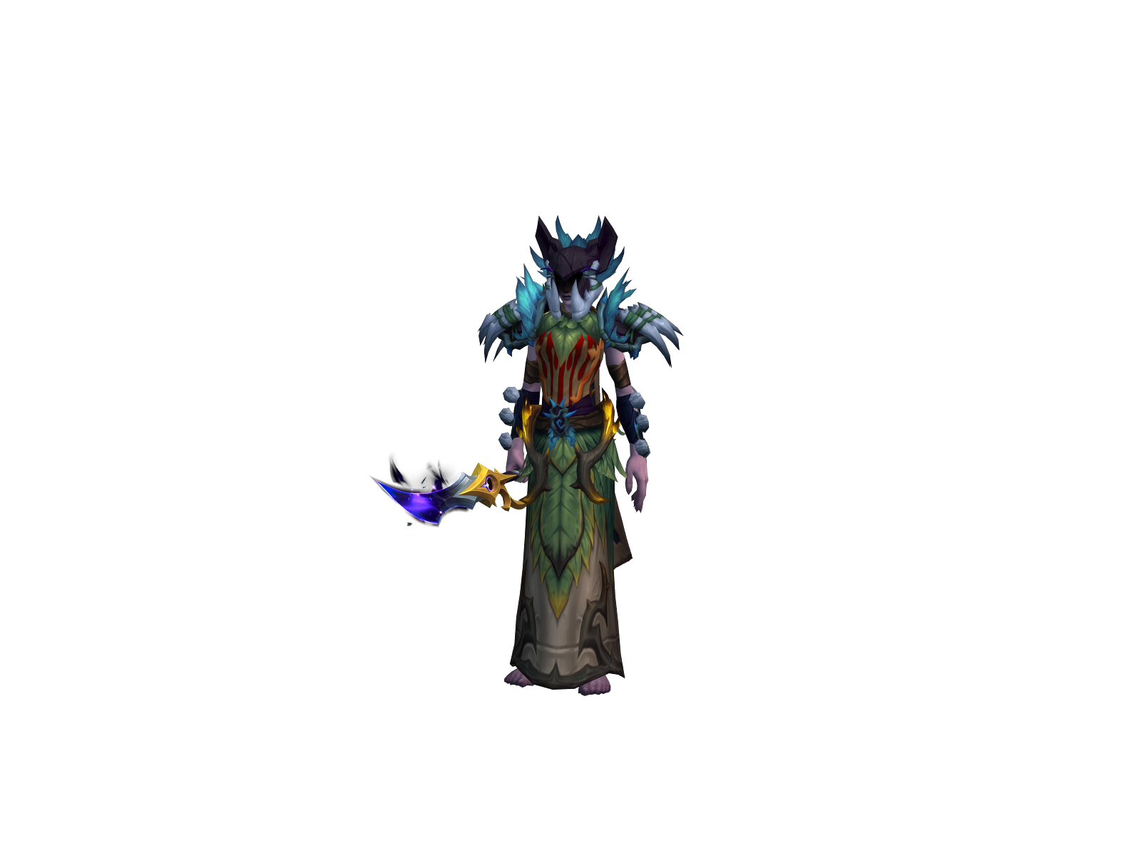 Razorliké 3D character render