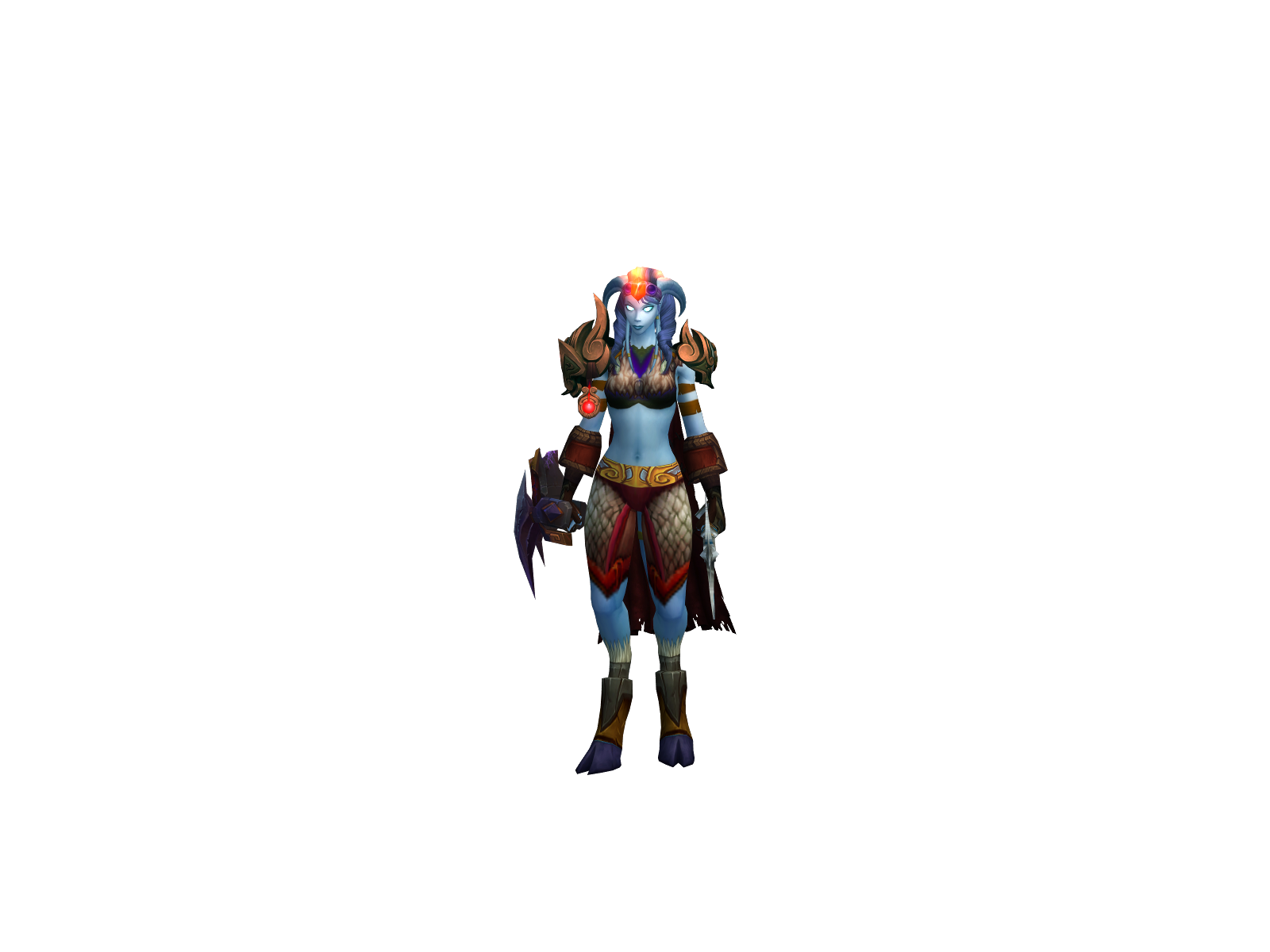 Aríya 3D character render