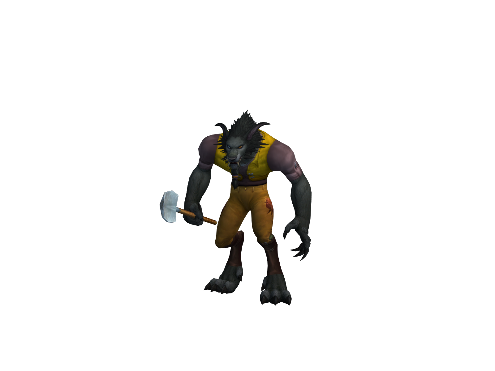 Cruciotic 3D character render