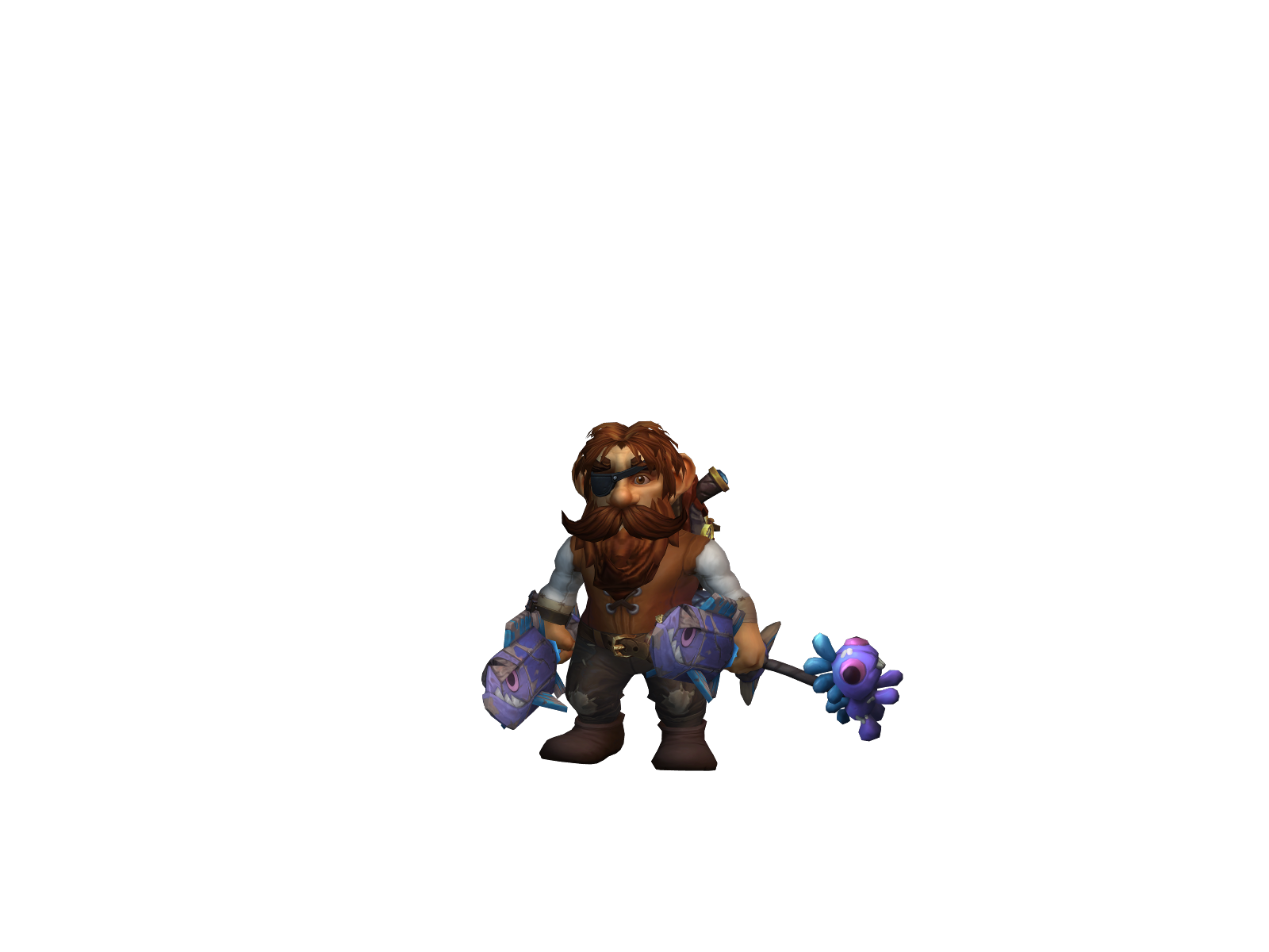 Bigpirate 3D character render