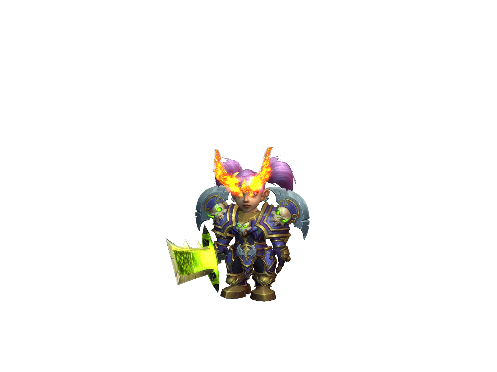 Angelafury 3D character render