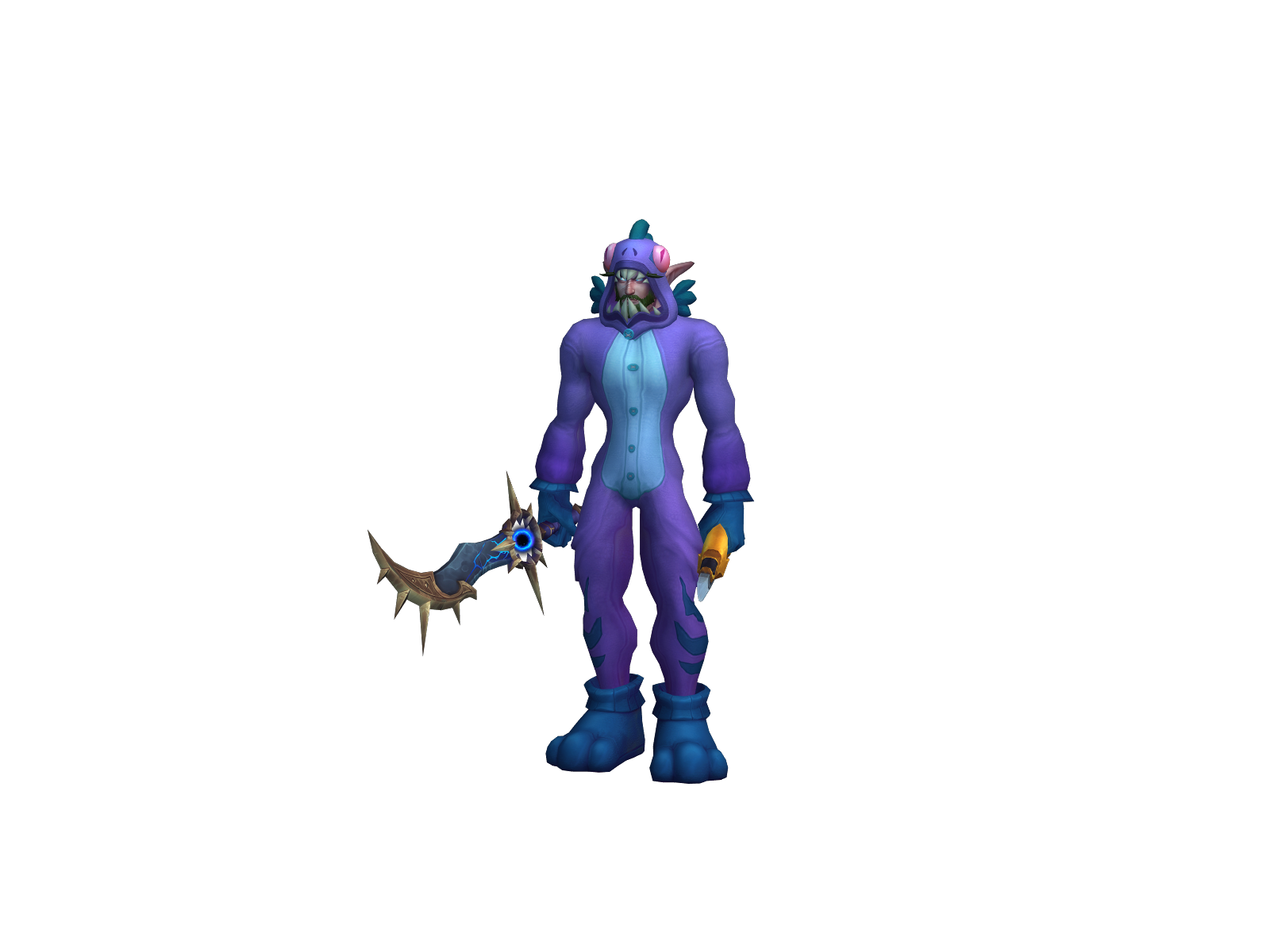 Drowx 3D character render
