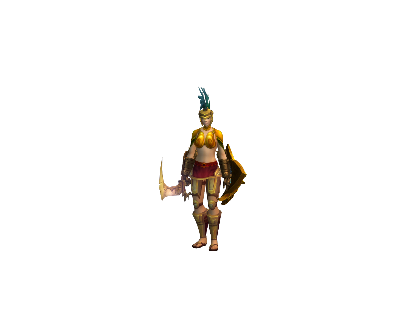 Kultapala 3D character render