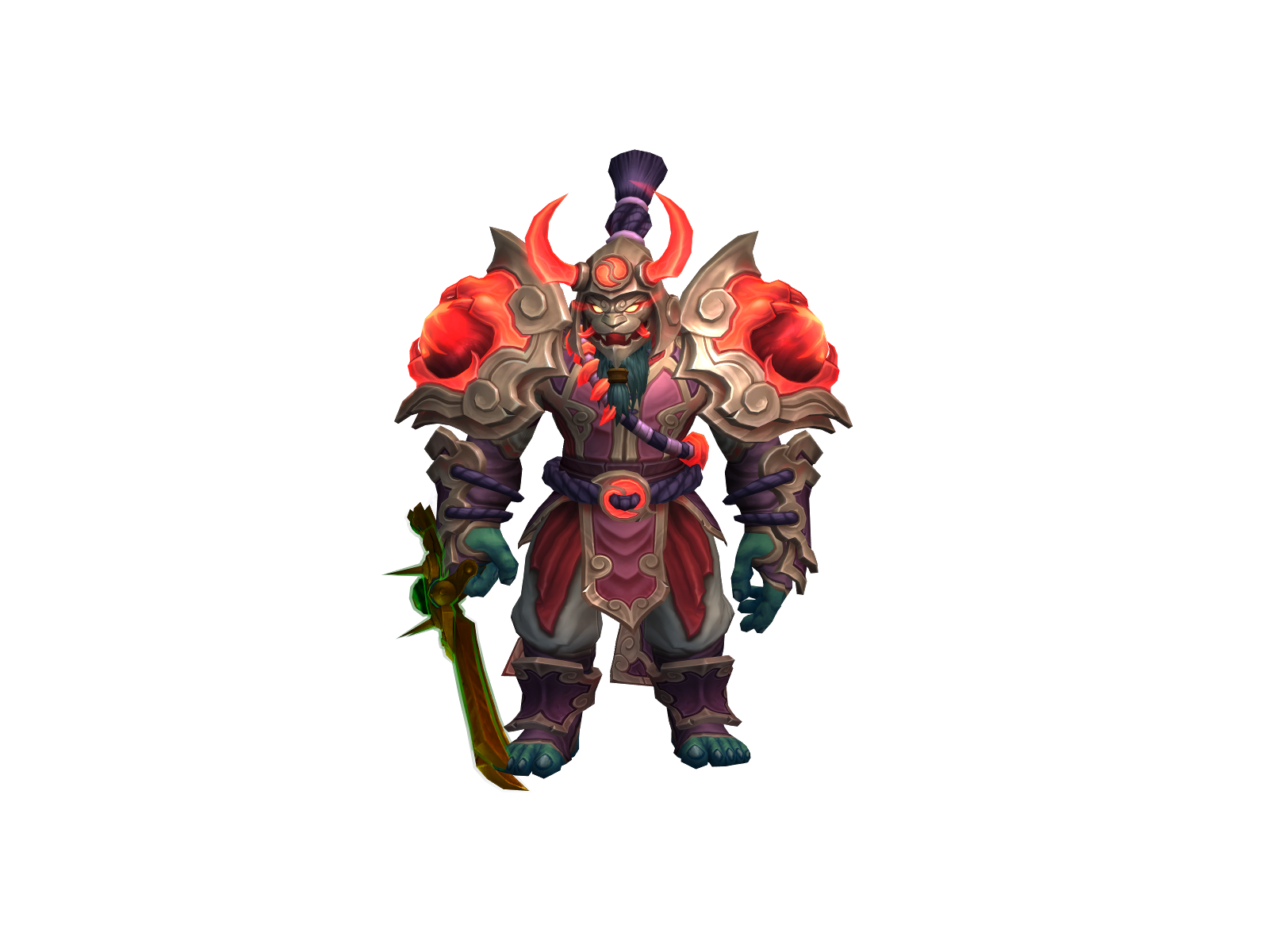 Darksmonk 3D character render