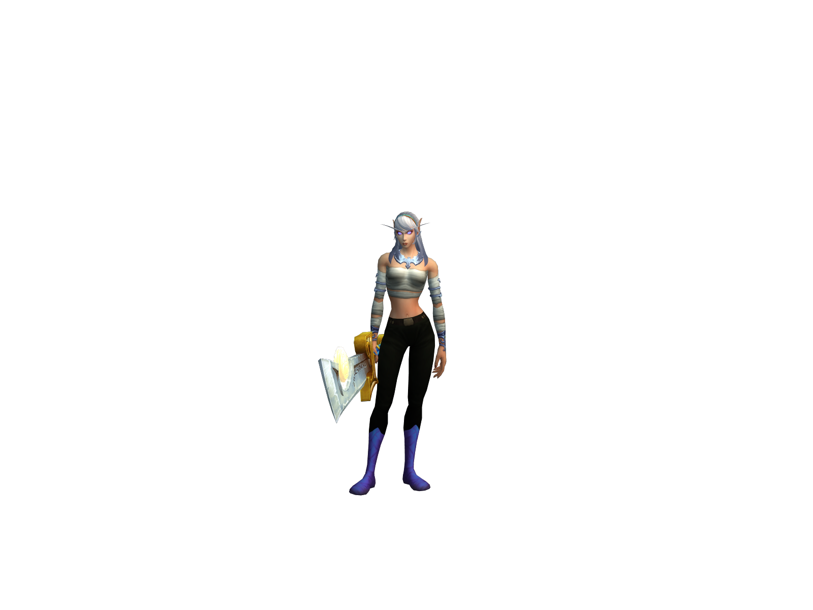 Silentaunis 3D character render