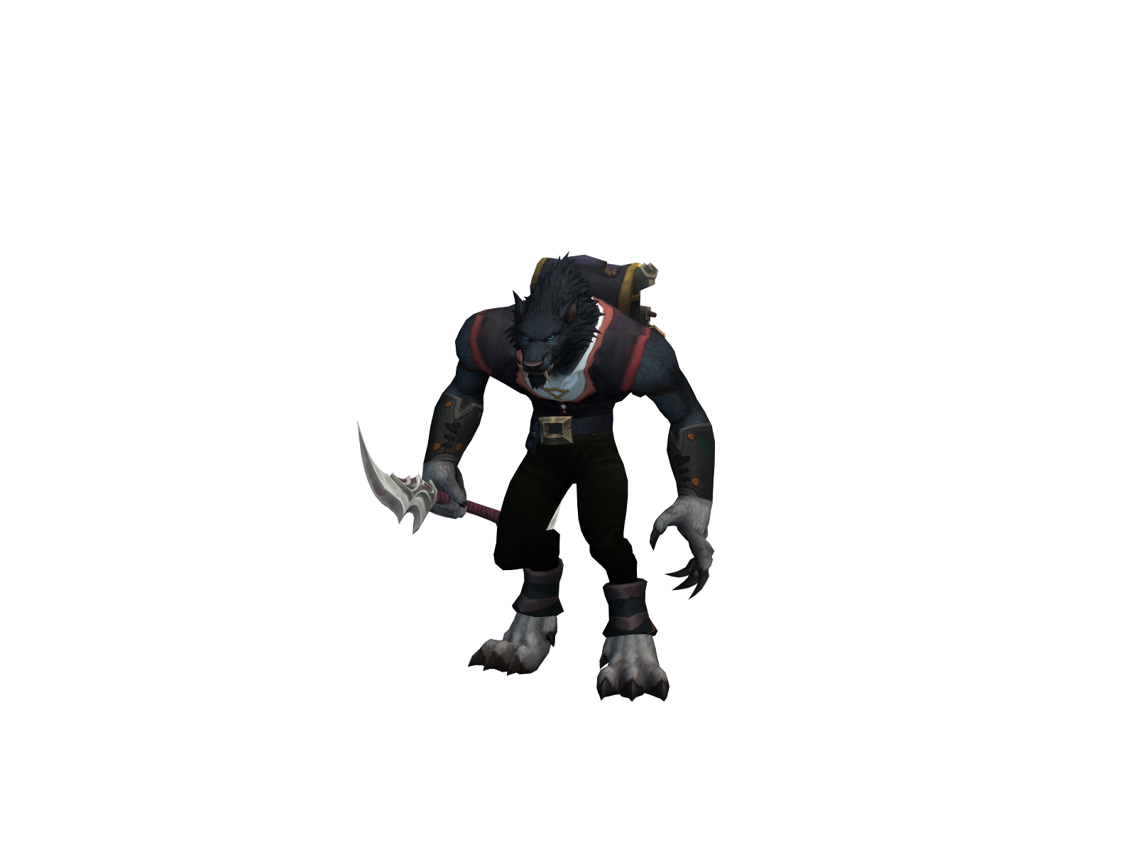Kuzgund 3D character render