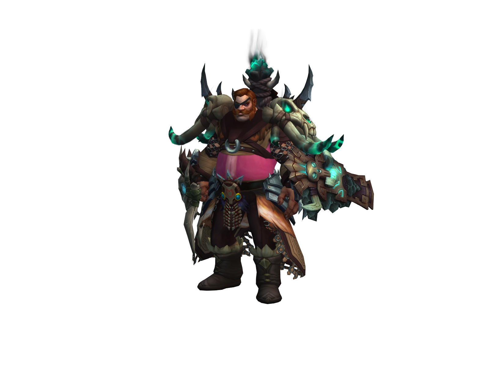 Kavachi 3D character render