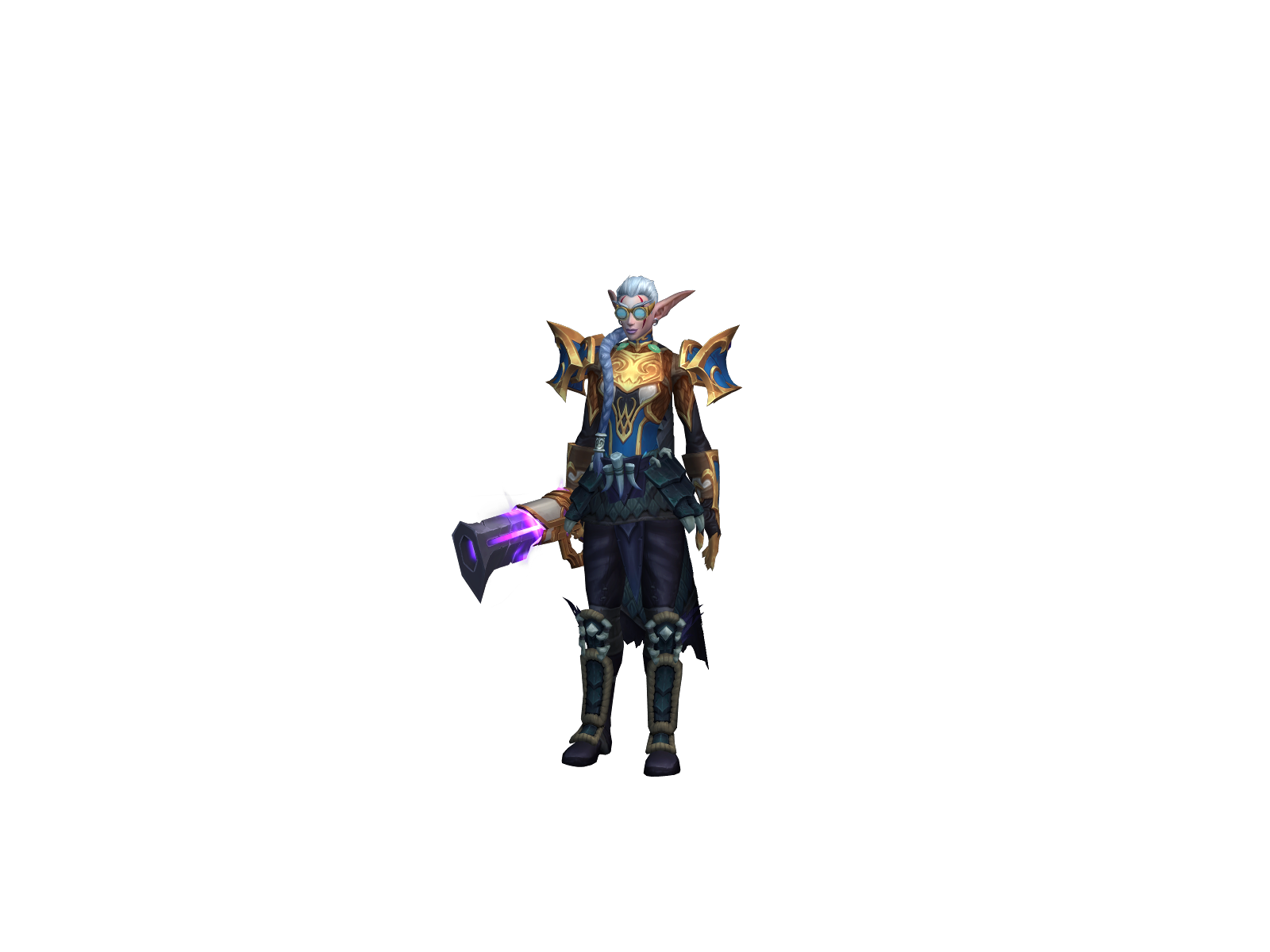 Naloucha 3D character render