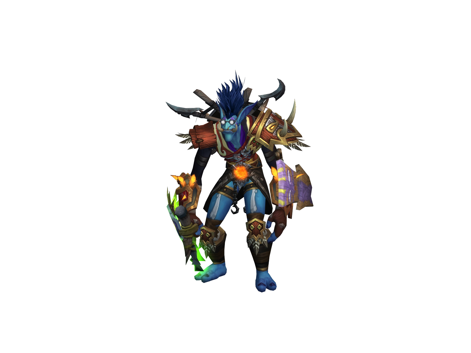 Бугабуга 3D character render