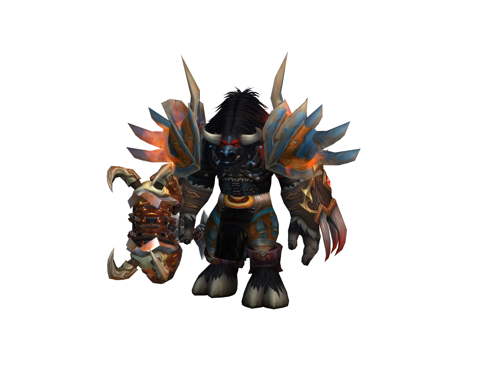 Обермот 3D character render