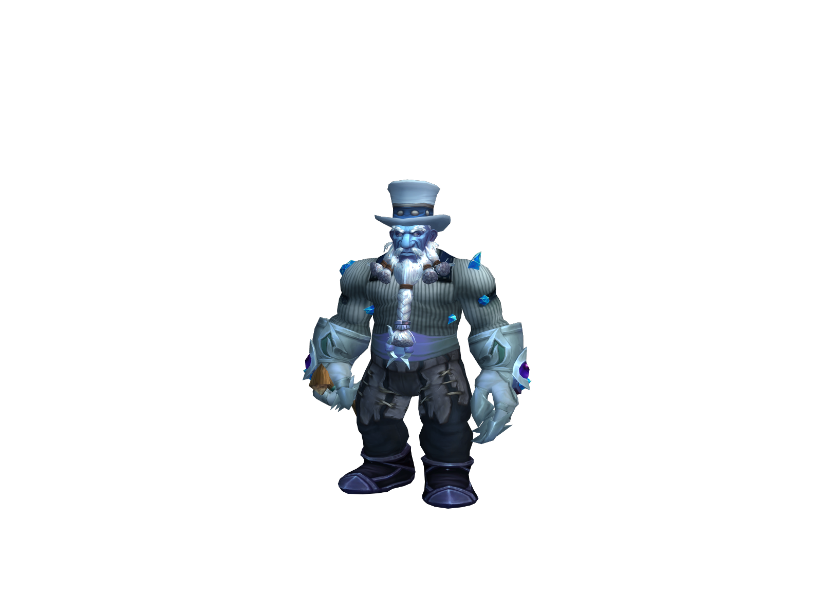 Плутонир 3D character render