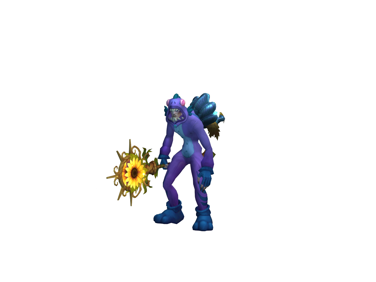 Генахил 3D character render