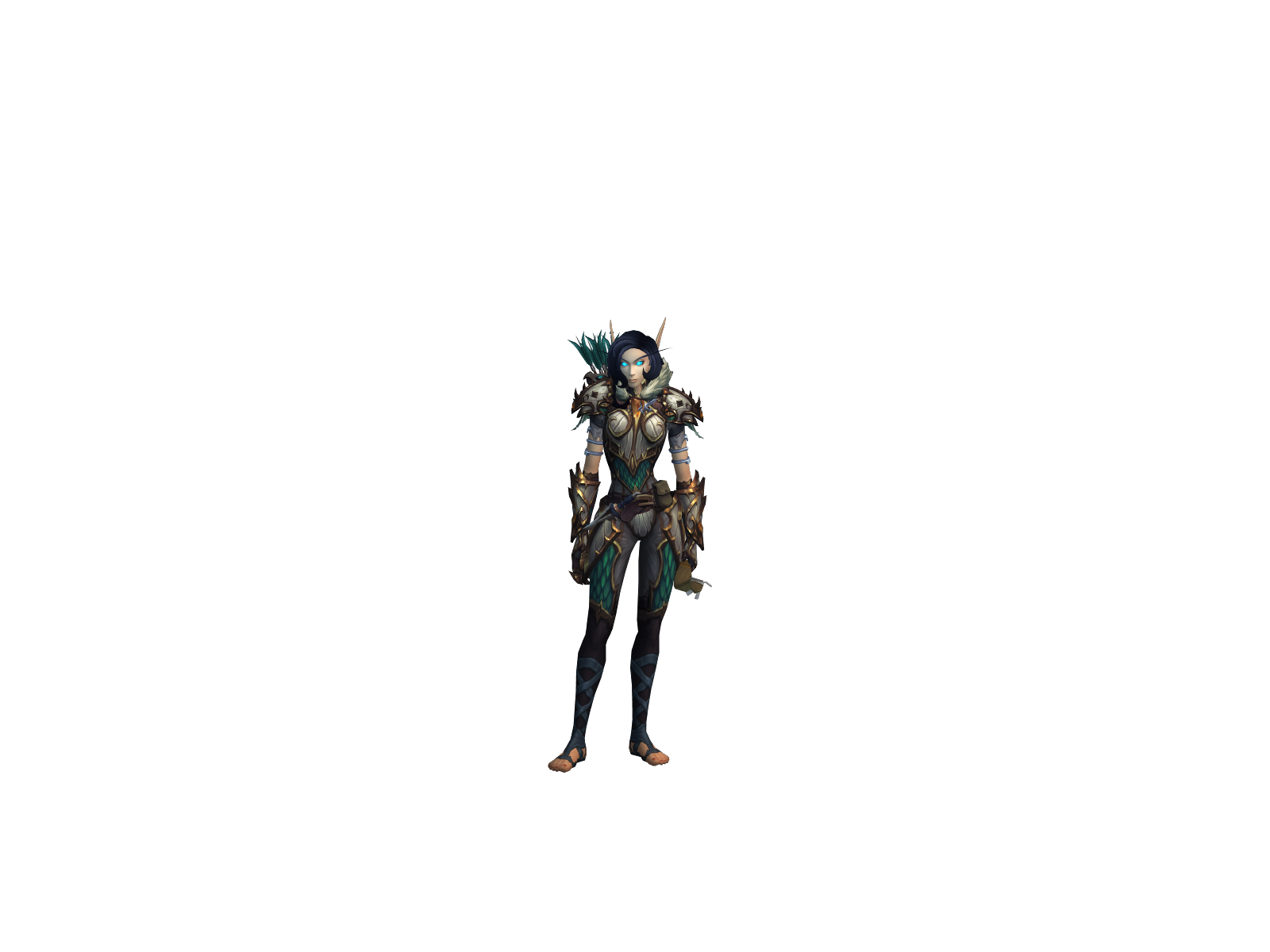 Куренаи 3D character render