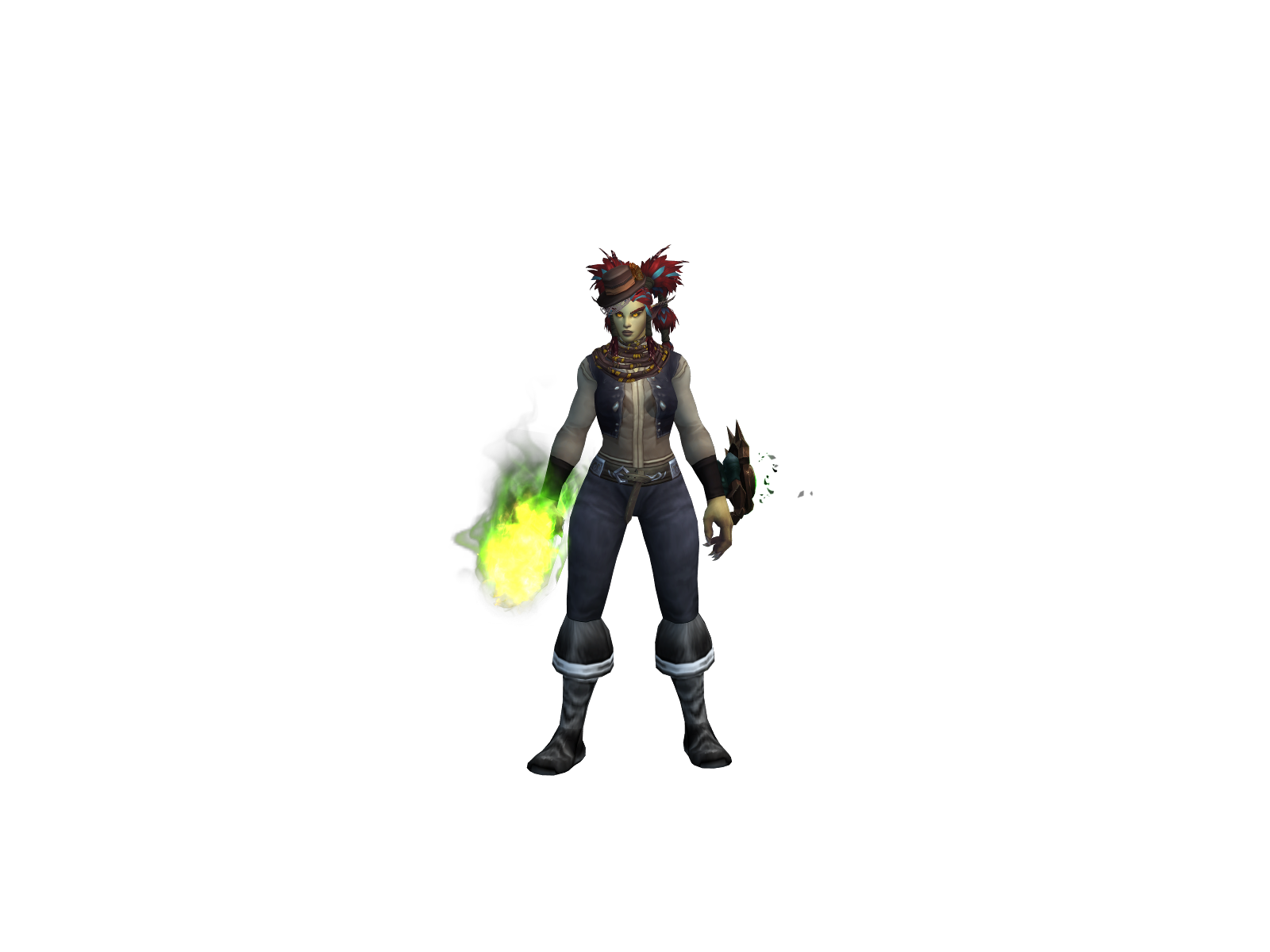 Бочком 3D character render
