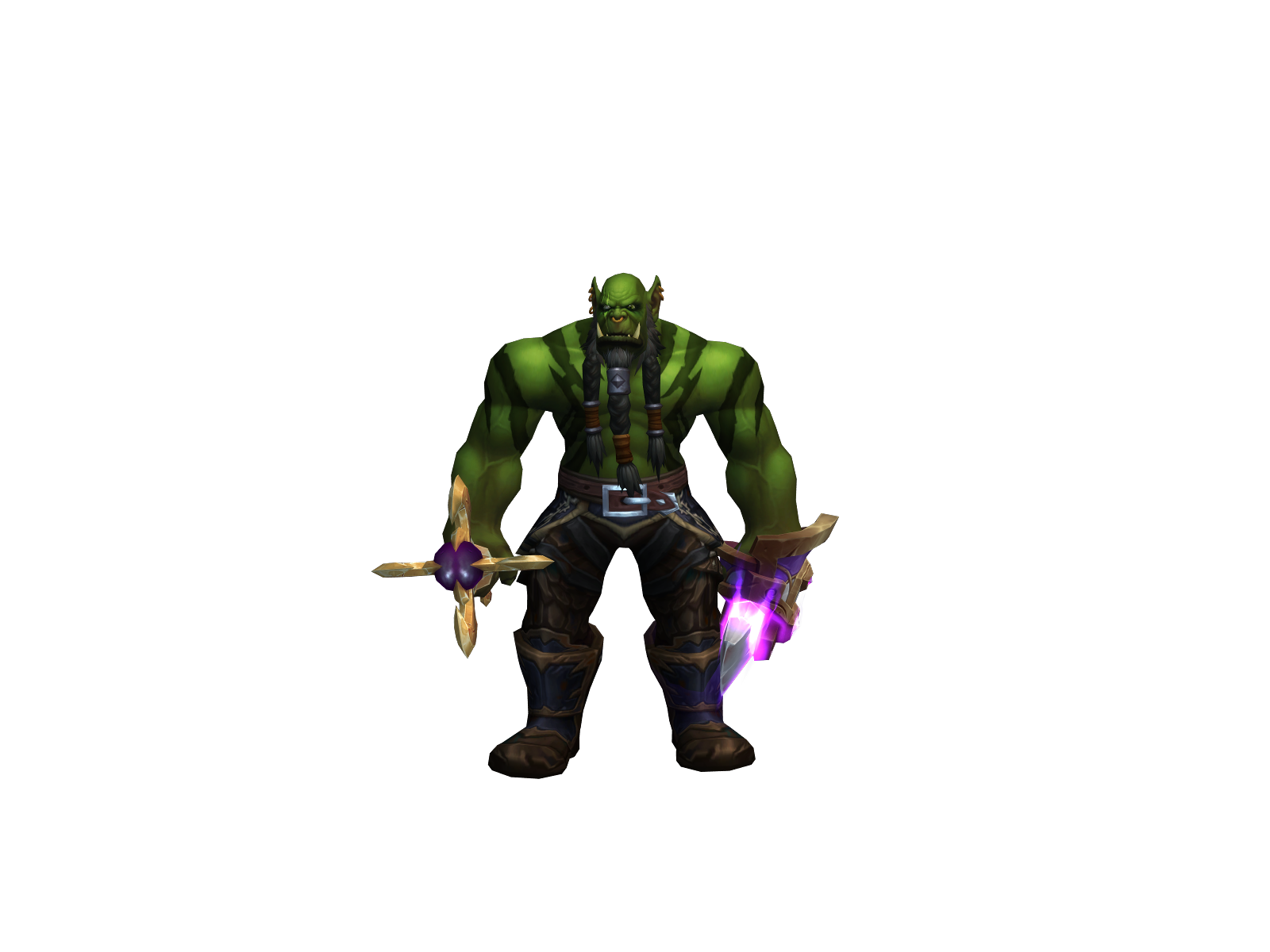 Static 3D character render