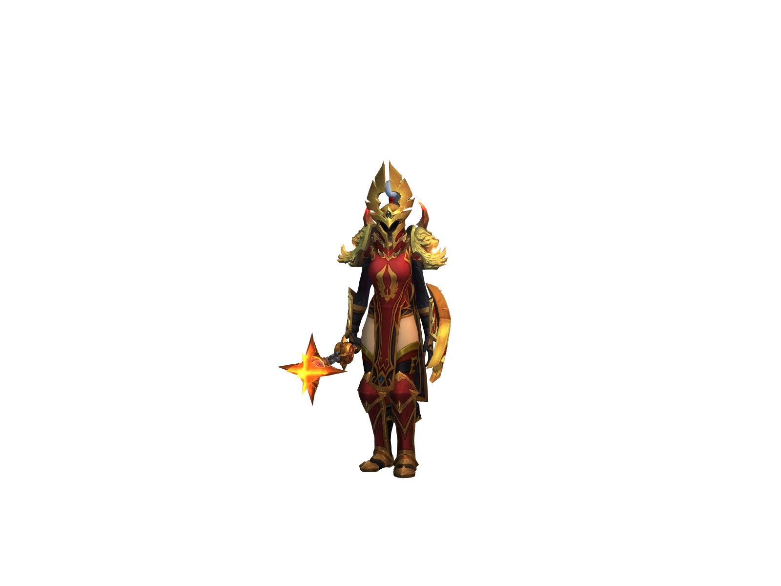 Platepriest 3D character render