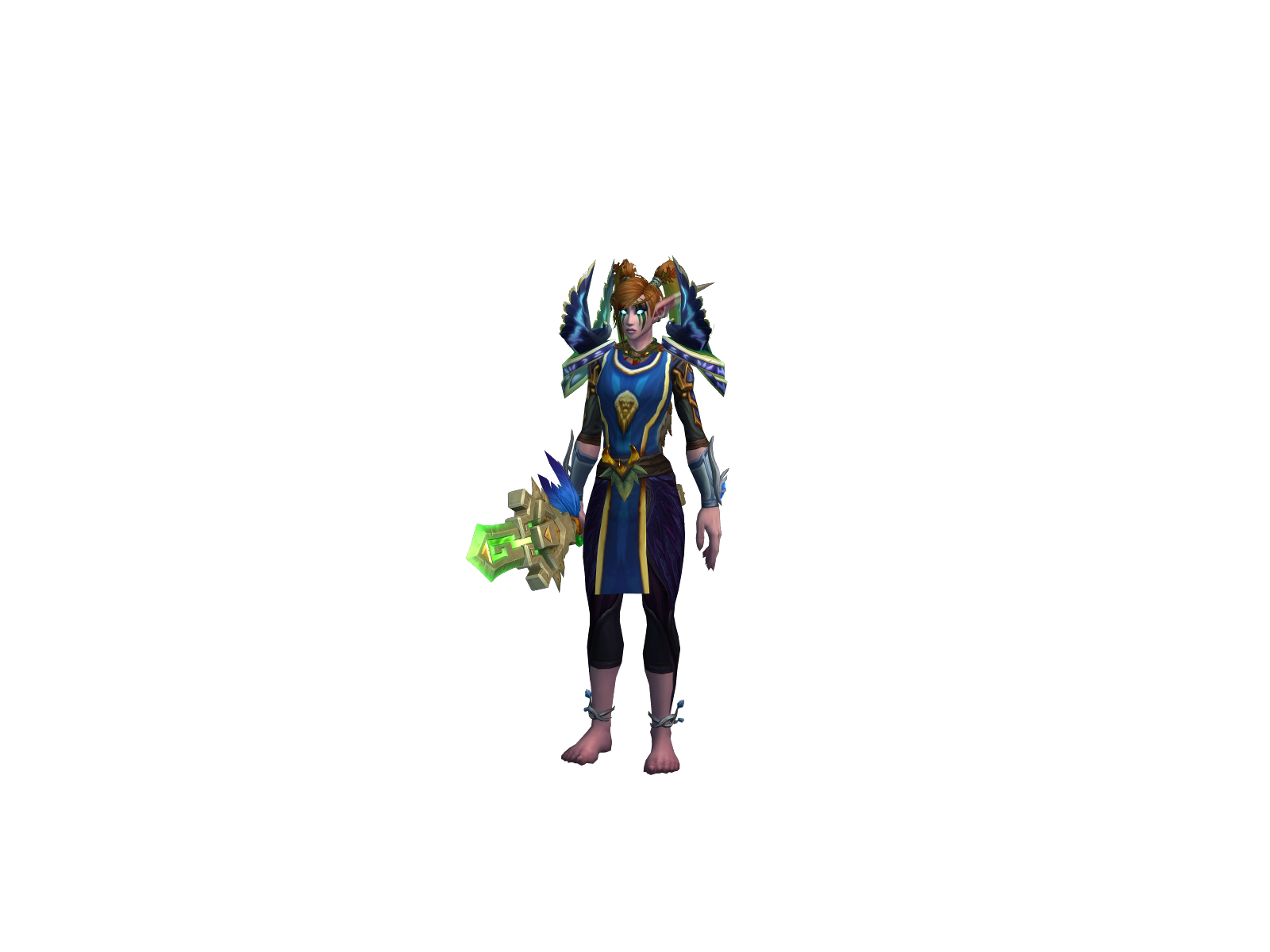 Puuhalí 3D character render