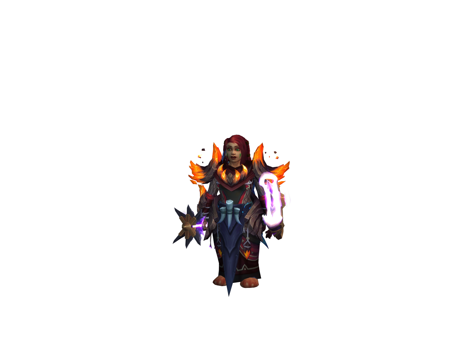 Shamaníta 3D character render