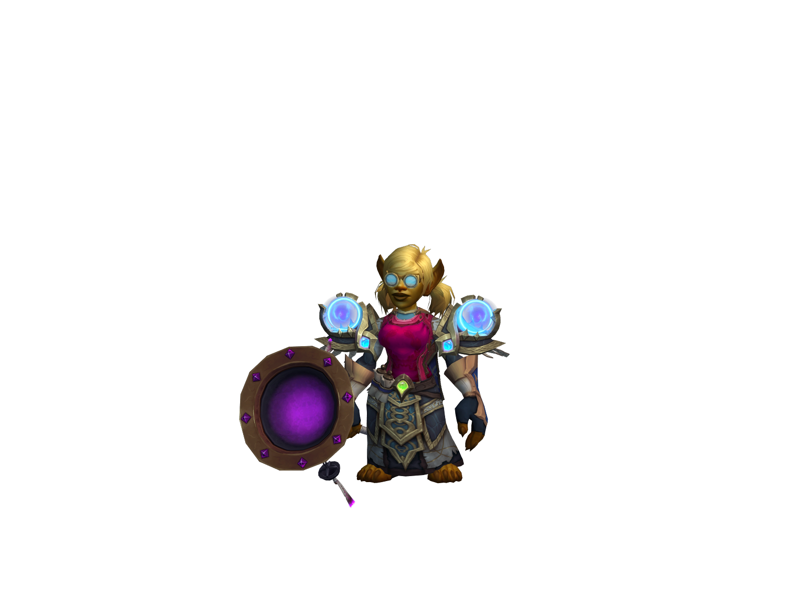 Qalé 3D character render