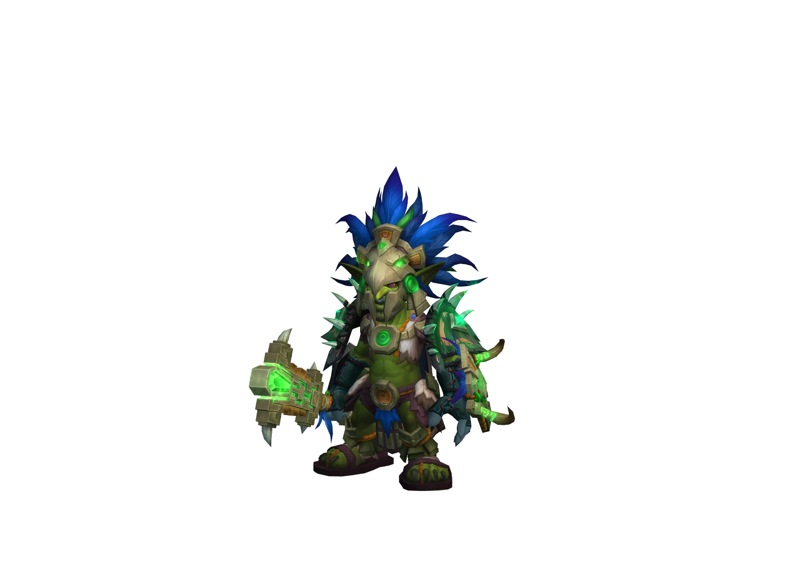 Oldmanshaman 3D character render