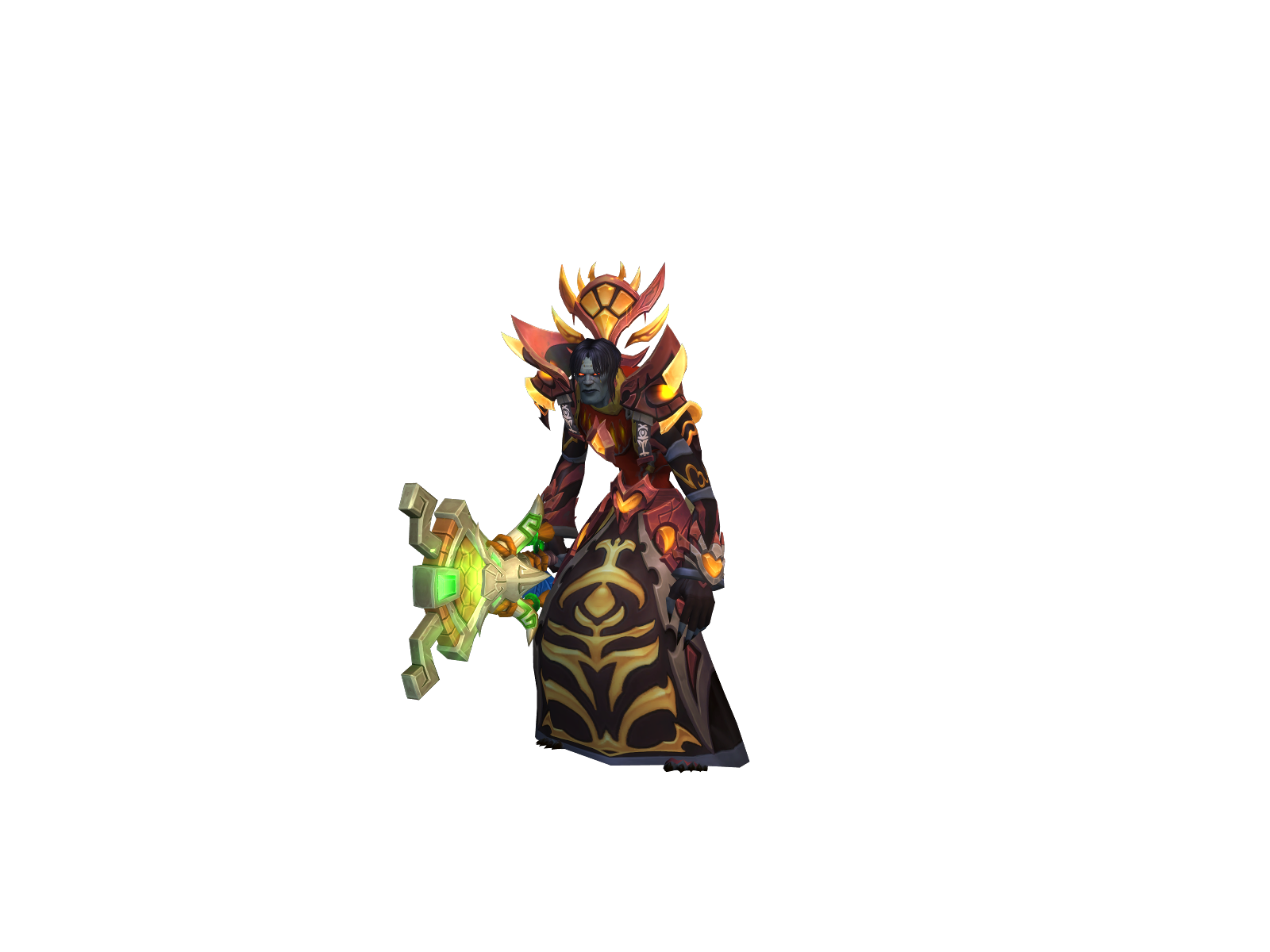 Fugpriest 3D character render
